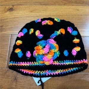 Vibrant Multicolor Crochet Beanie